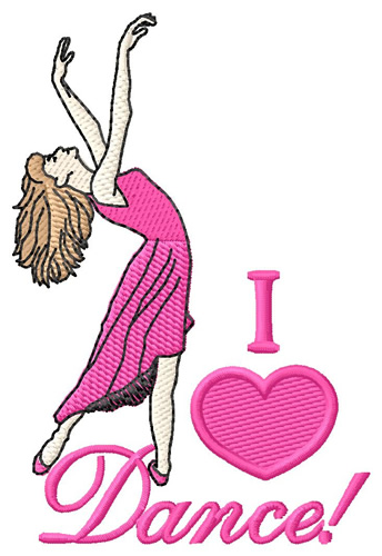 I Love Dance Embroidery Designs Machine Embroidery Designs At