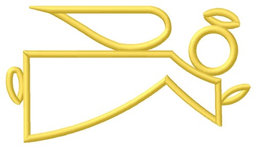 Angel Outline Embroidery Designs Machine Embroidery Designs at Large angel outline embroidery design