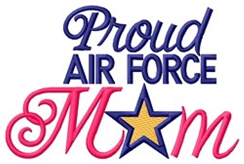 Download Proud Air Force Mom Embroidery Designs Machine Embroidery Designs At Embroiderydesigns Com