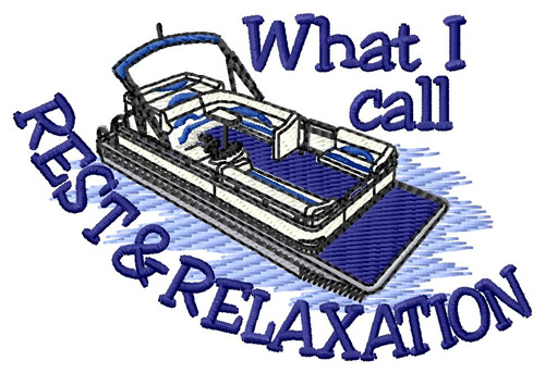 sit back and relax machine embroidery design