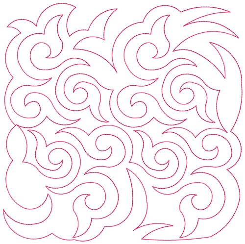 Curvy Quilt Block Pattern Embroidery Designs, Machine Embroidery ...