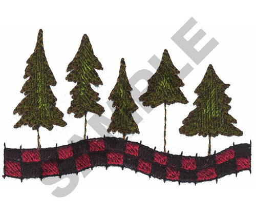 free embroidery pine trees patterns