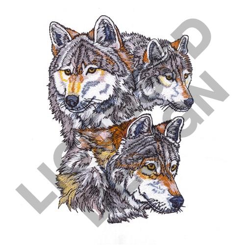 WOLVES Embroidery Designs, Machine Embroidery Designs at