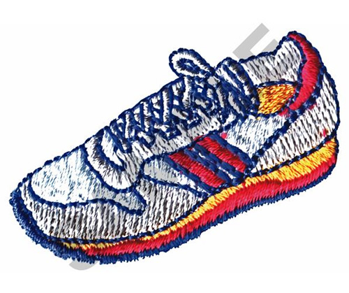 Running Shoe Embroidery Design Running Shoe Embroidery Design