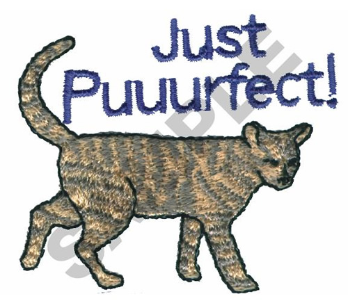 JUST PUUURFECT  CAT Embroidery Designs Machine Embroidery 