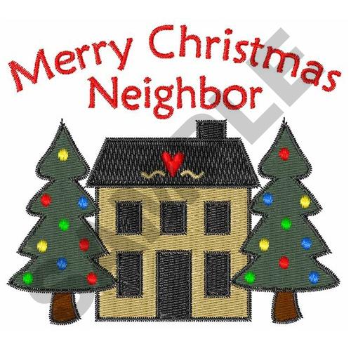 MERRY CHRISTMAS NEIGHBOR Embroidery Designs, Machine Embroidery Designs at EmbroideryDesigns.com