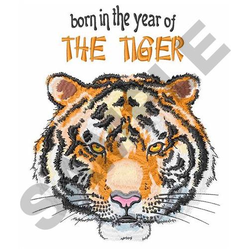 BORN IN YEAR OF TIGER Embroidery Designs Machine Embroidery Designs at