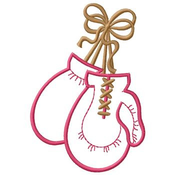 embroidered boxing gloves