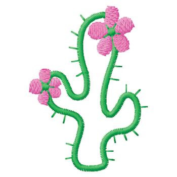 Flowering Cactus Embroidery Designs, Machine Embroidery Designs at