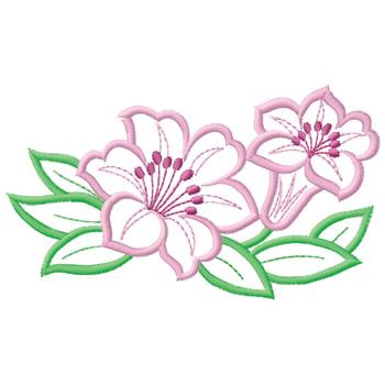 Lilies Embroidery Designs, Machine Embroidery Designs at ...