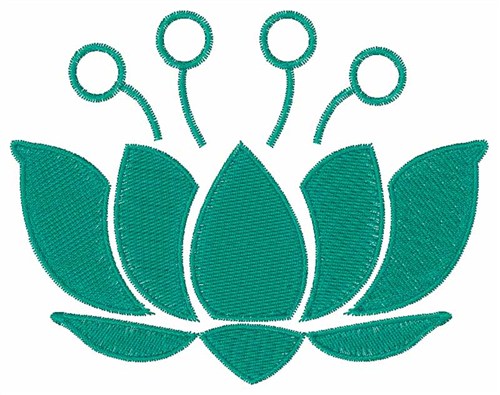 machine embroidery lotus flower designs .pes format