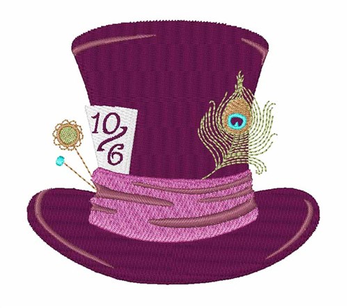Mad Hatter Hat Embroidery Designs Machine Embroidery Designs At