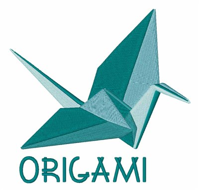 Origami Paper Crane Embroidery Design