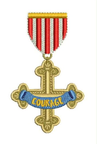 Courage Badge Embroidery Designs Machine Embroidery Designs At Embroiderydesigns Com