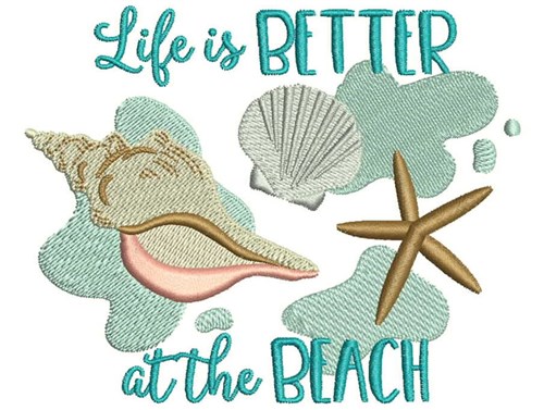 Better At The Beach Embroidery Designs Machine Embroidery Designs at