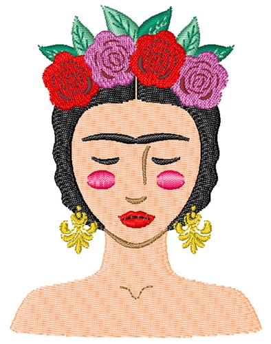 Download Fiber Arts Embroidery File Frida Kahlo Art Collectibles