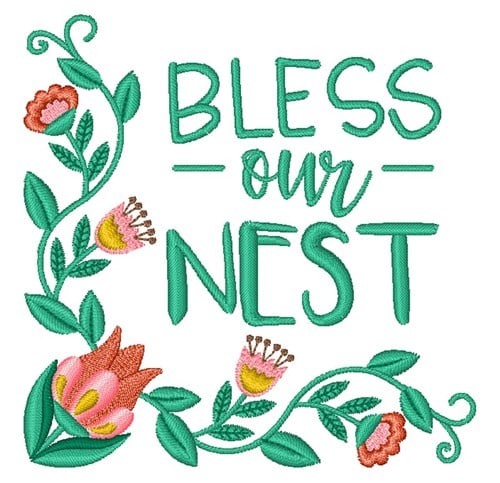 Download Bless Our Nest Embroidery Designs, Machine Embroidery ...