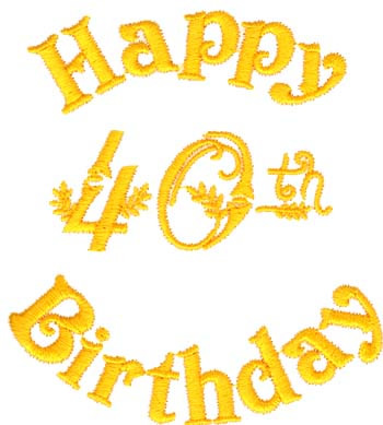 40th birthday embroidery designs machine embroidery designs at 40th birthday embroidery designs machine embroidery designs at