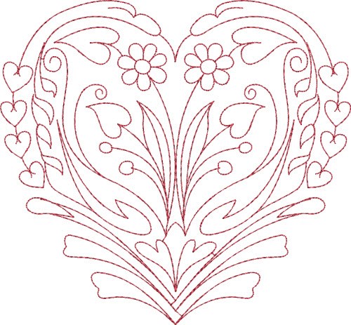 Floral heart embroidery designs machine embroidery designs at Floral heart embroidery designs machine embroidery designs at