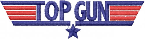 Top Gun Logo Embroidery Designs Machine Embroidery Designs At Embroiderydesigns Com