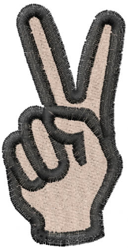 Peace hand embroidery designs machine embroidery designs at Peace hand embroidery designs machine embroidery designs at