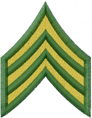 Sergeant Stripes Embroidery Designs, Machine Embroidery Designs at