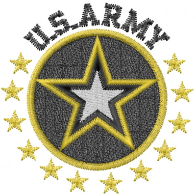 Machine Embroidery Designs Embroidery Design: US Army 2.37 inches H x 2 ...