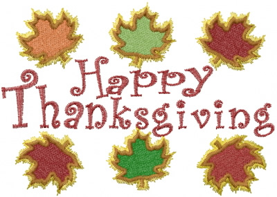 Happy Thanksgiving Embroidery Designs Machine Embroidery Designs at