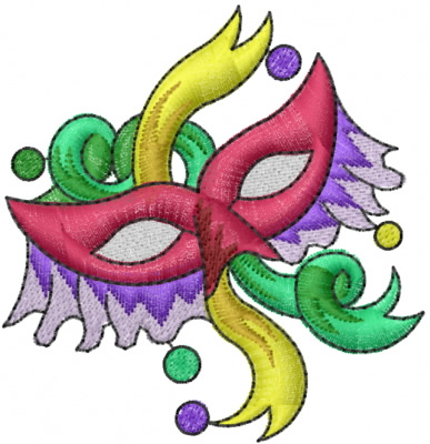 New Orleans Mardi Gras Embroidery Design New Orleans Mardi Gras Embroidery Design