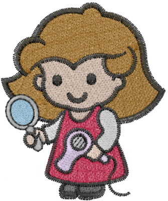 Hairdresser Kid Embroidery Designs Machine Embroidery Designs At