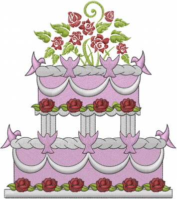  Wedding Cake Embroidery Designs  Machine Embroidery  