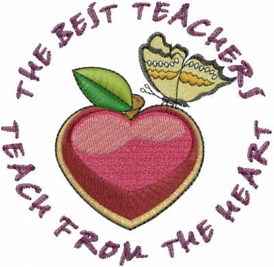 The Best Teachers Embroidery Designs Machine Embroidery Designs at Teacher embroidery