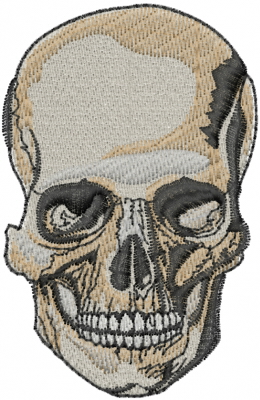 skull embroidery