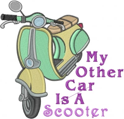 A Scooter Embroidery Designs, Machine Embroidery Designs at ...