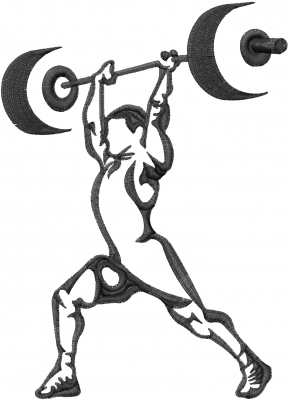 Weightlifting Embroidery Designs, Machine Embroidery Designs at