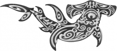 Download Tribal Hammerhead Shark Embroidery Designs Machine Embroidery Designs At Embroiderydesigns Com
