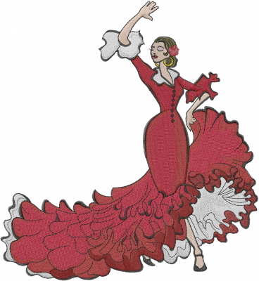 Flamenco Dancer Embroidery Designs Machine Embroidery Designs At Embroiderydesigns Com