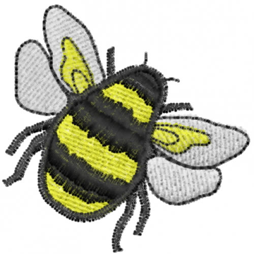 Free Bee Embroidery Design