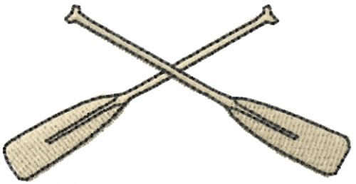 CROSSED PADDLES Embroidery Designs, Machine Embroidery 