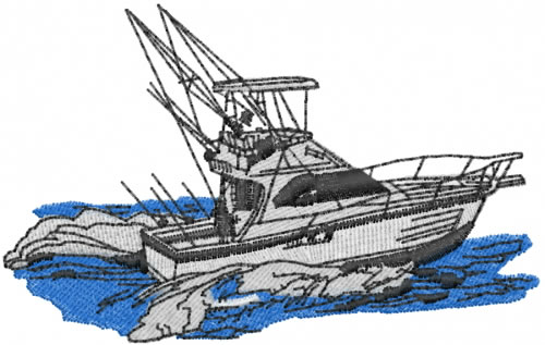 FISHING BOAT Embroidery Designs Machine Embroidery Designs At 