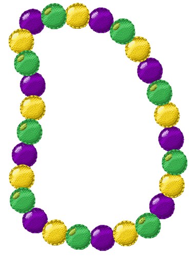Mardi Gras Beads Embroidery Designs, Machine Embroidery Designs at EmbroideryDesigns.com