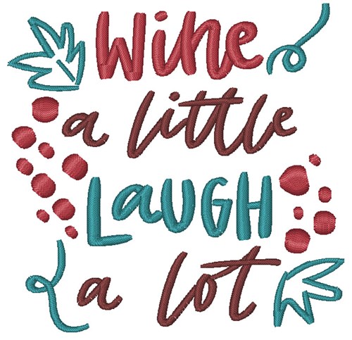 Hello Wine Embroidery