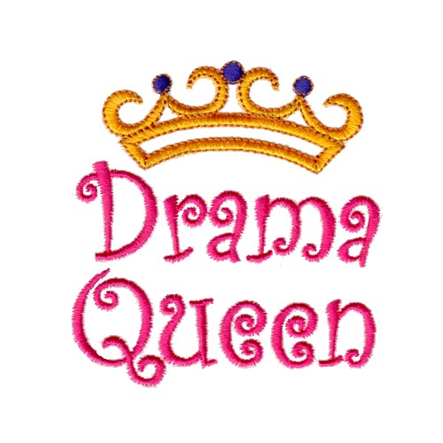 Drama Queen Embroidery Designs, Machine Embroidery Designs at EmbroideryDesigns.com