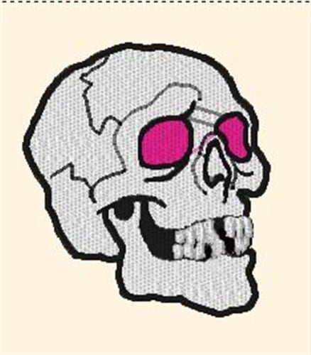 skull embroidery