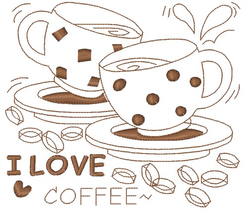 I Love Coffee Embroidery Designs Machine Embroidery Designs At Embroiderydesigns Com