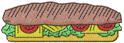 Submarine sandwich embroidery designs machine embroidery designs at Submarine sandwich embroidery designs machine embroidery designs at
