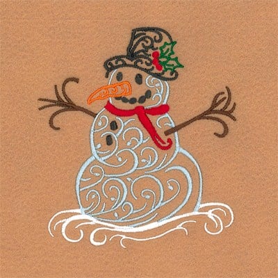 Filigree Snowman Embroidery Designs Machine Embroidery Designs At Embroiderydesigns Com