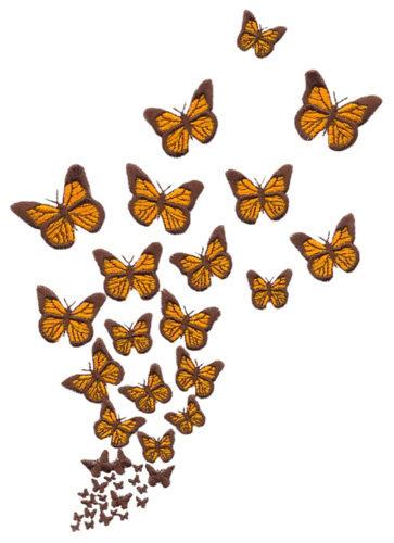 Large Butterflies Embroidery Designs, Machine Embroidery Designs at