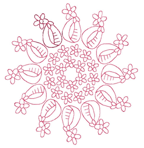 Daisy Redwork Embroidery Designs Machine Embroidery Designs At