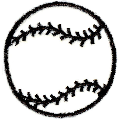 Baseball Outline Embroidery Designs, Machine Embroidery Designs at